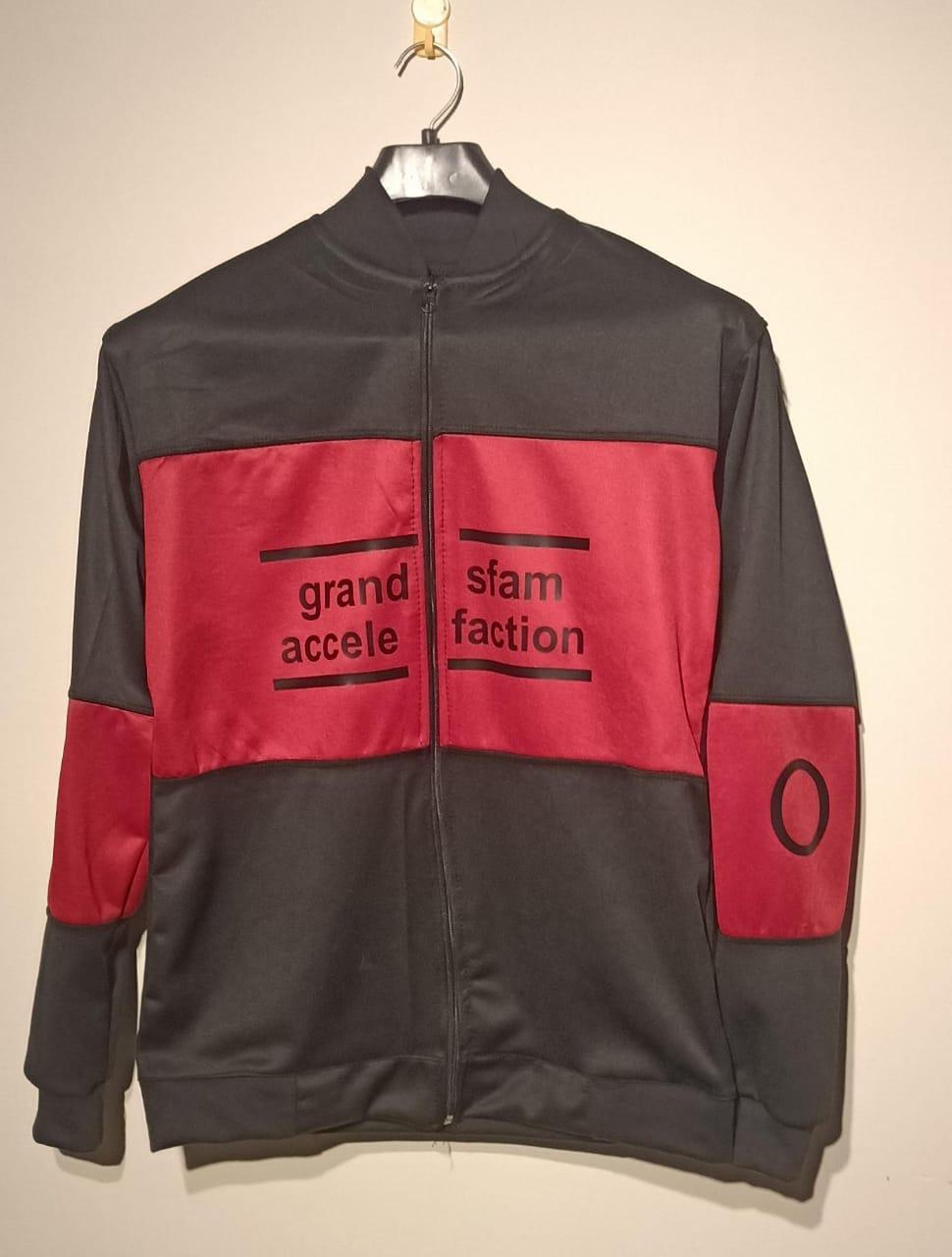 Men's Fleece Printed Fleece Zipper Jacket