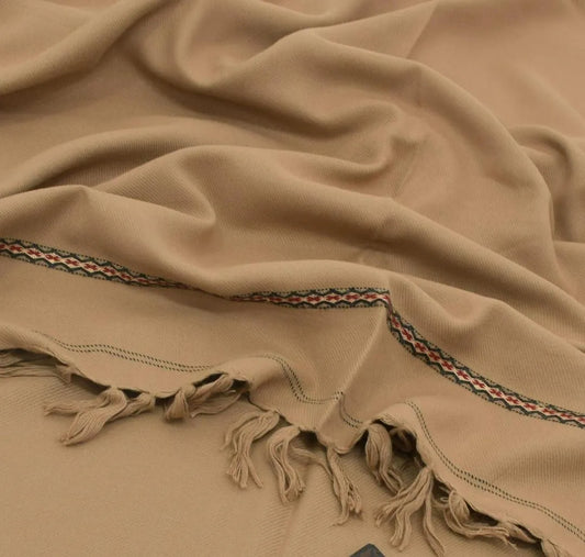 1 Pc Men's Wool Plain Shawl