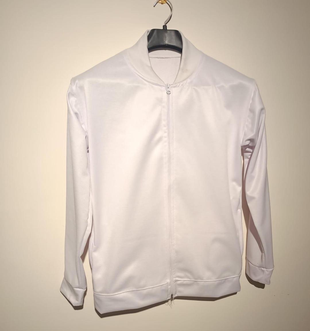 Men's Plain Polyester Collared Jacket