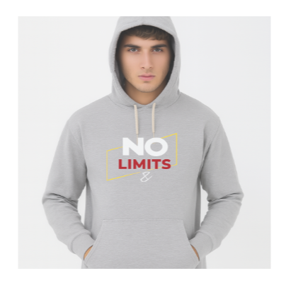 No Limits Grey Hoodie – Premium Summer Collection for Men & Boys | Stylish, Comfortable & Casual Wear