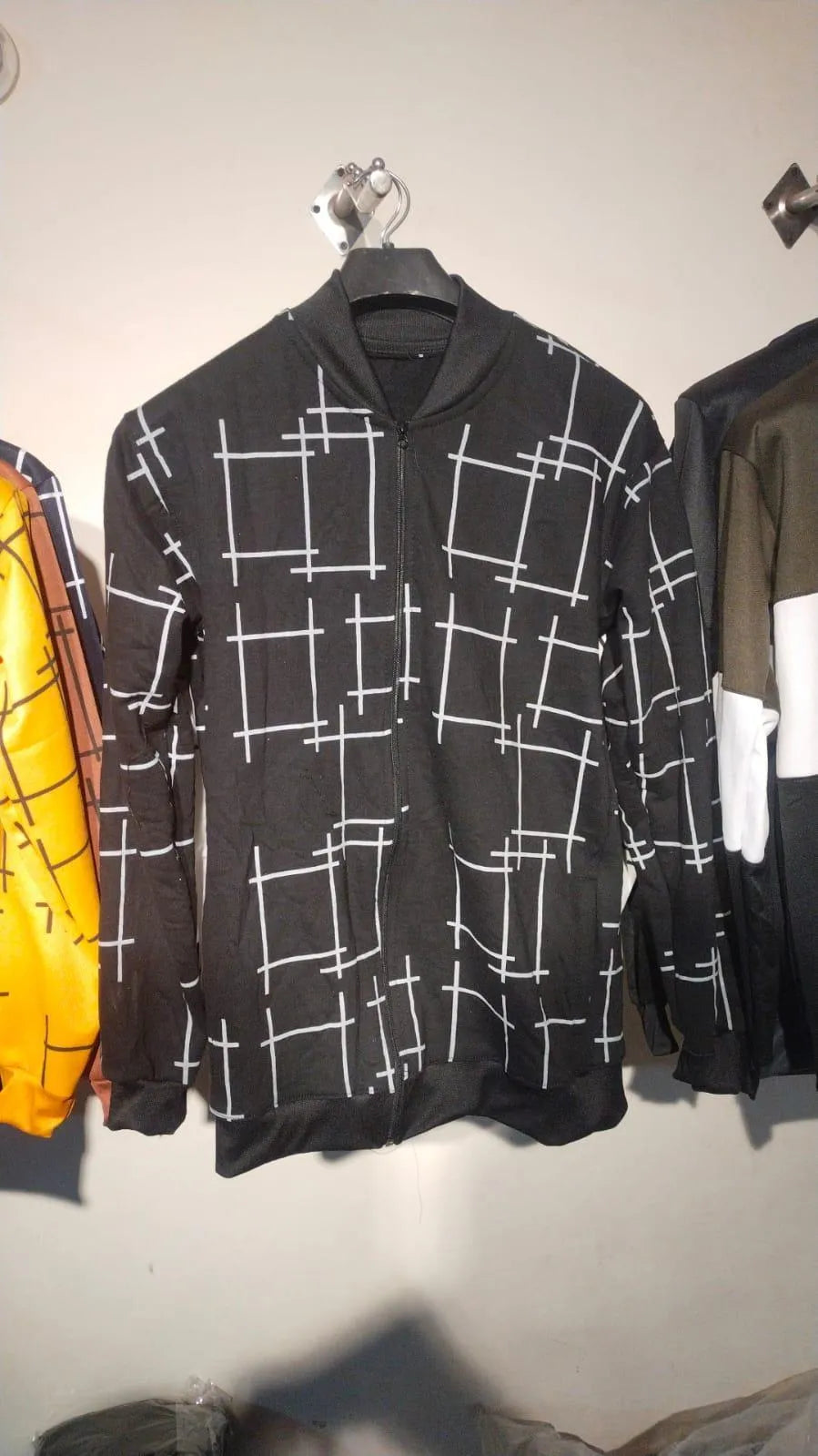 Stylish Men's Fleece Jacket - Graphic Sublimation