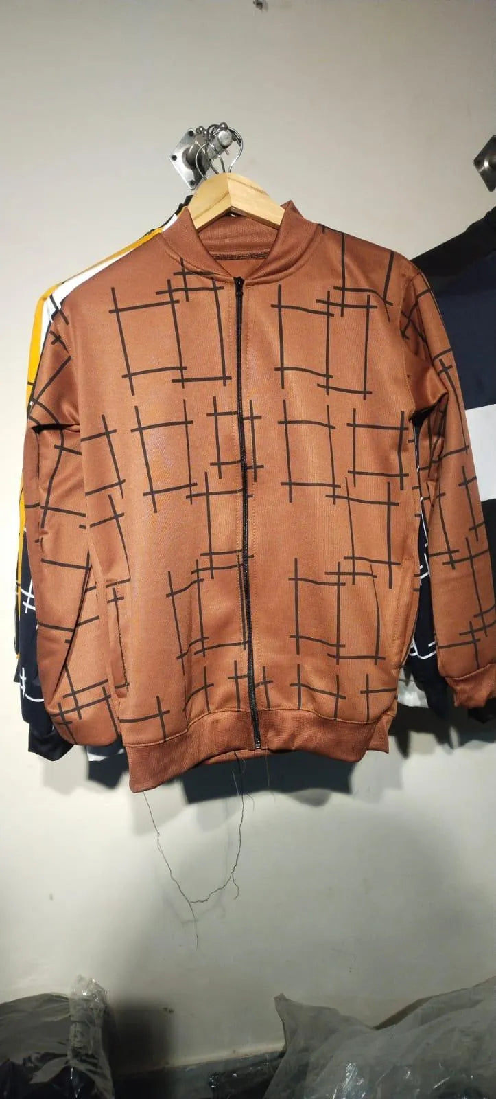 Stylish Men's Fleece Jacket - Graphic Sublimation