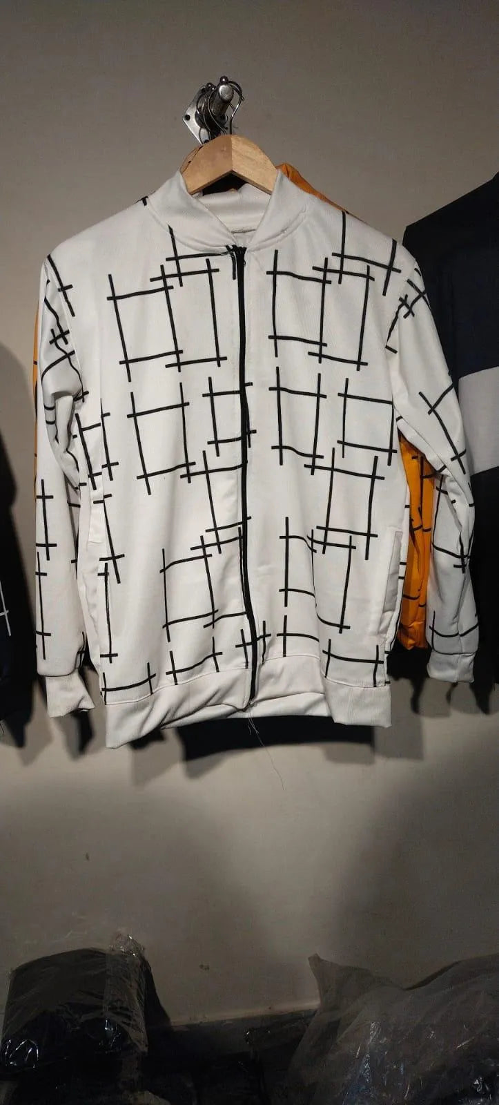 Stylish Men's Fleece Jacket - Graphic Sublimation