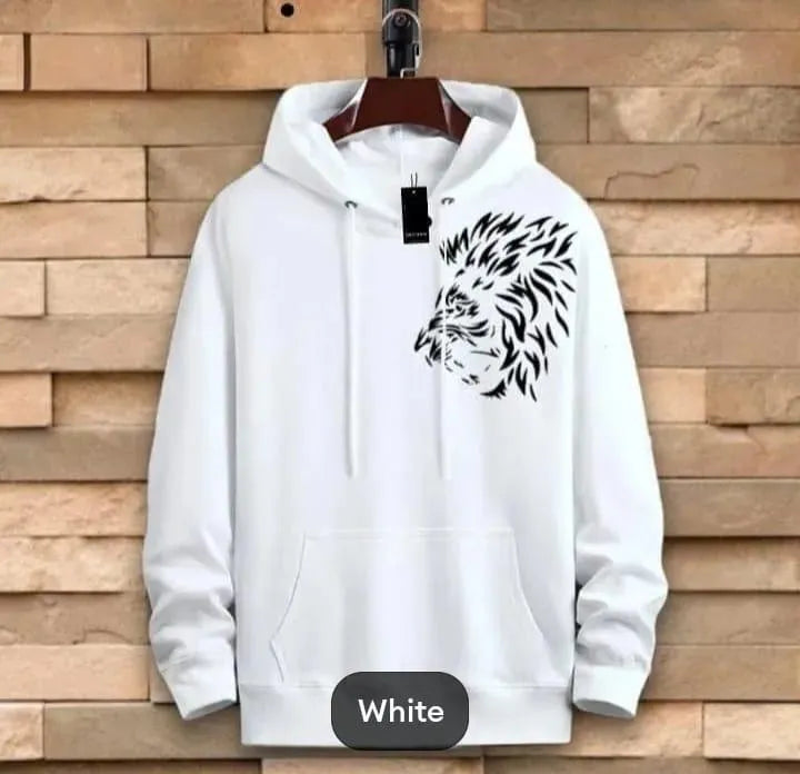 Men's Fleece Printed Hoodie