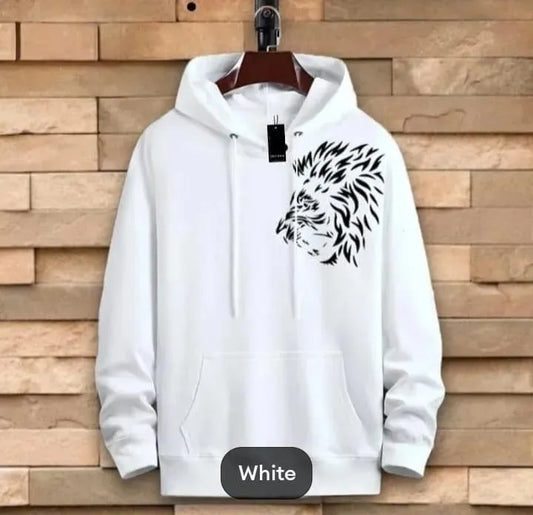 Men's Fleece Printed Hoodie