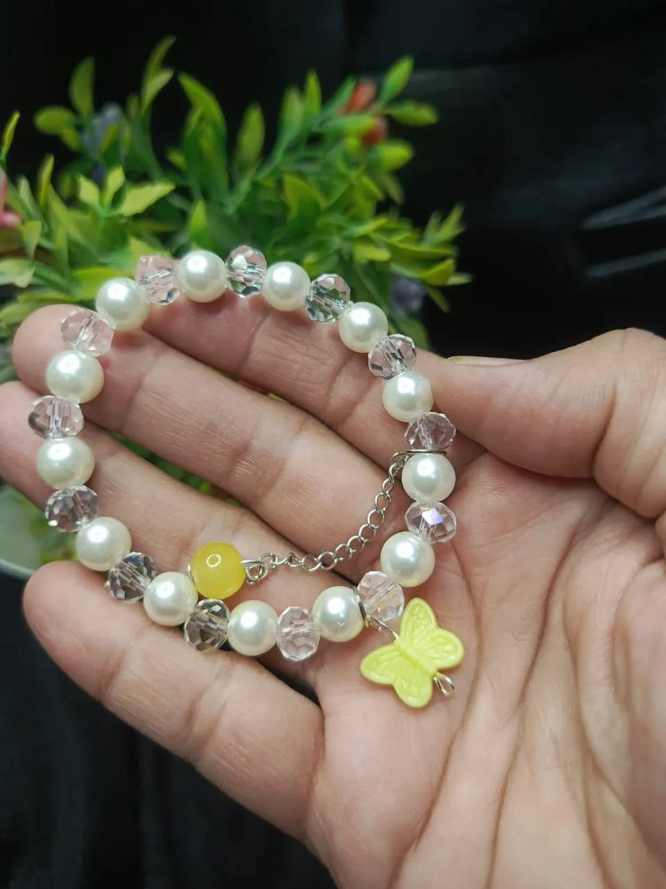 Beaded Charm Bracelets – Butterfly & Heart