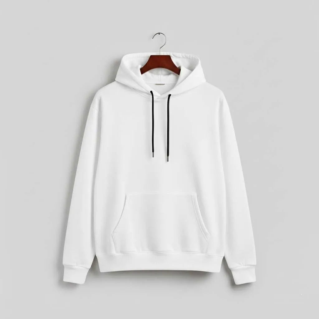 Pc Men's Fleece Plain Hoodie