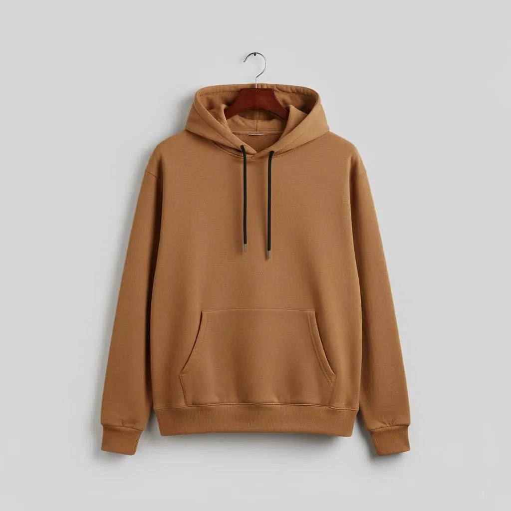 1 Pc Men's Fleece Plain Hoodie