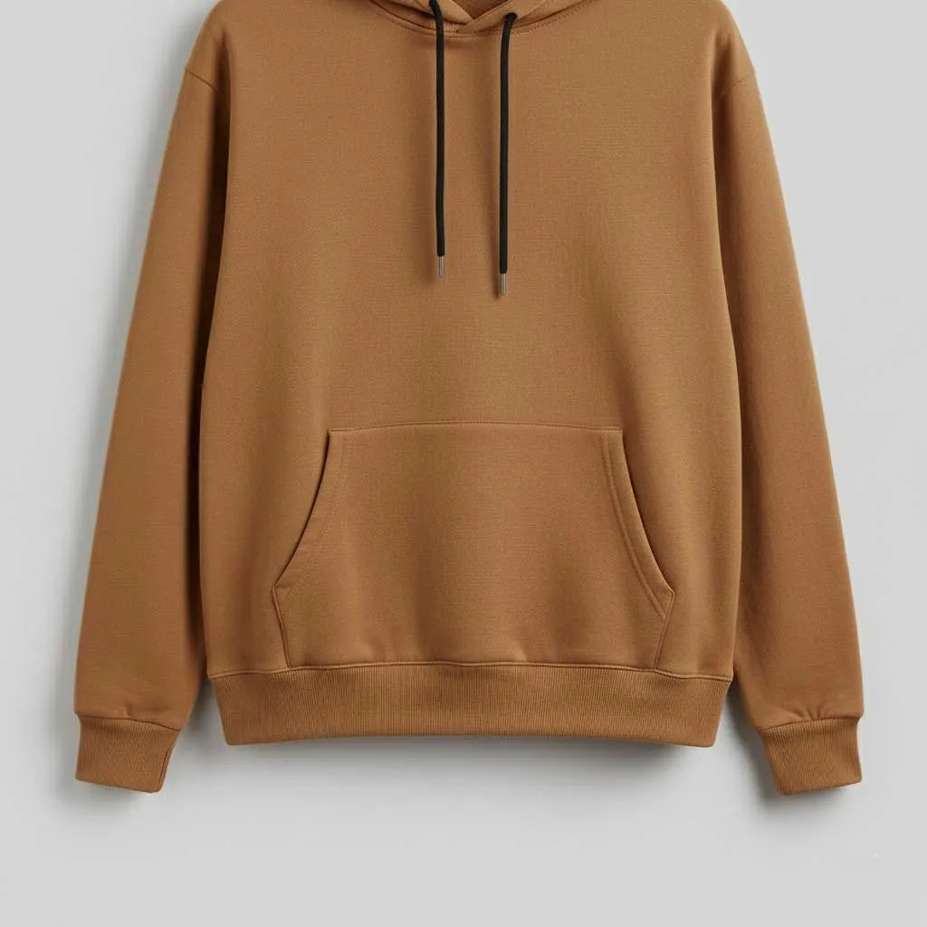 1 Pc Men's Fleece Plain Hoodie