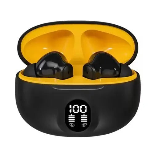 TWS Smart Sports Wireless Earbuds with LED Display Fast Charging With Box - Random Color)