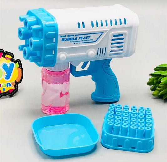 Bubble Bazooka Pro: Electric 2-in-1 Rocket Bubble Gun — Fast Bubbles for Parties