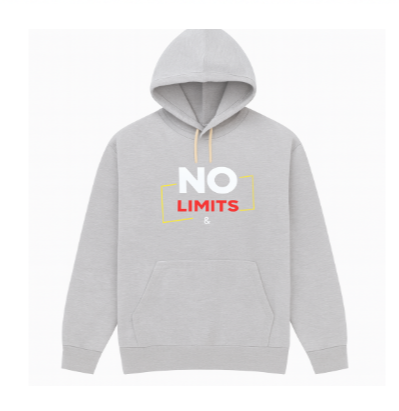 No Limits Grey Hoodie – Premium Summer Collection for Men & Boys | Stylish, Comfortable & Casual Wear