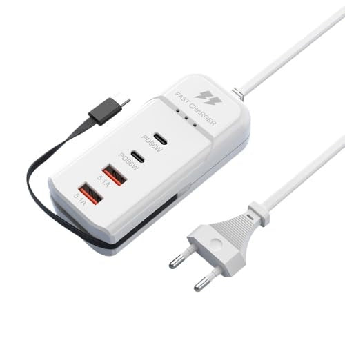 PD 66W USB Fast Charger with Type-C Cable – 5.1A High-Speed Charging Adapter
